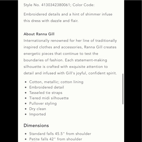 NWT Anthropologie Safa Tiered Shimmer MIDI Dress - Picture 6 of 16